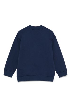 felpa in cotone blu FENDI KIDS | JUH1015V0F1I11